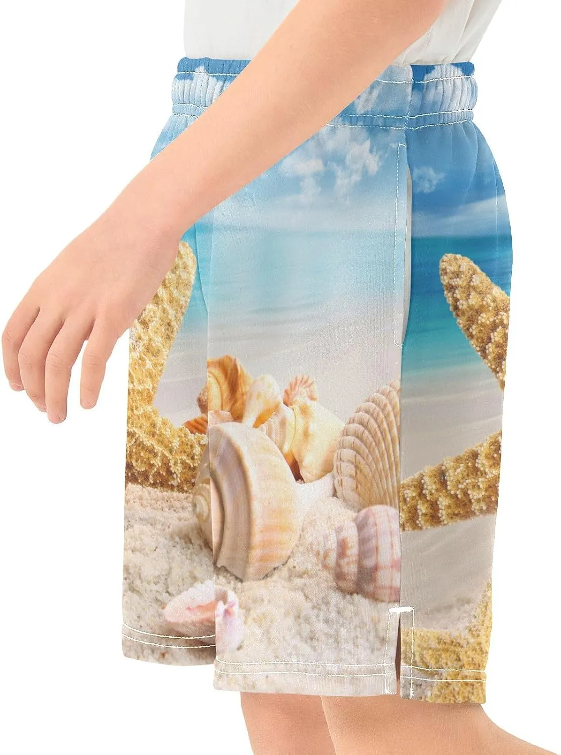 Boys Athletic Shorts Size 7-15 Boys' Casual Shorts with Pockets Elastic Waist Summer Kids Bottom for Sports Homewear