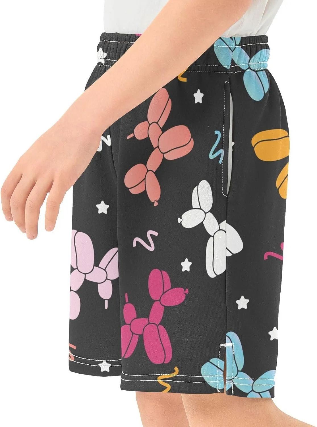 Boys Athletic Shorts Size 7-15 Boys' Casual Shorts with Pockets Elastic Waist Summer Kids Bottom for Sports Homewear