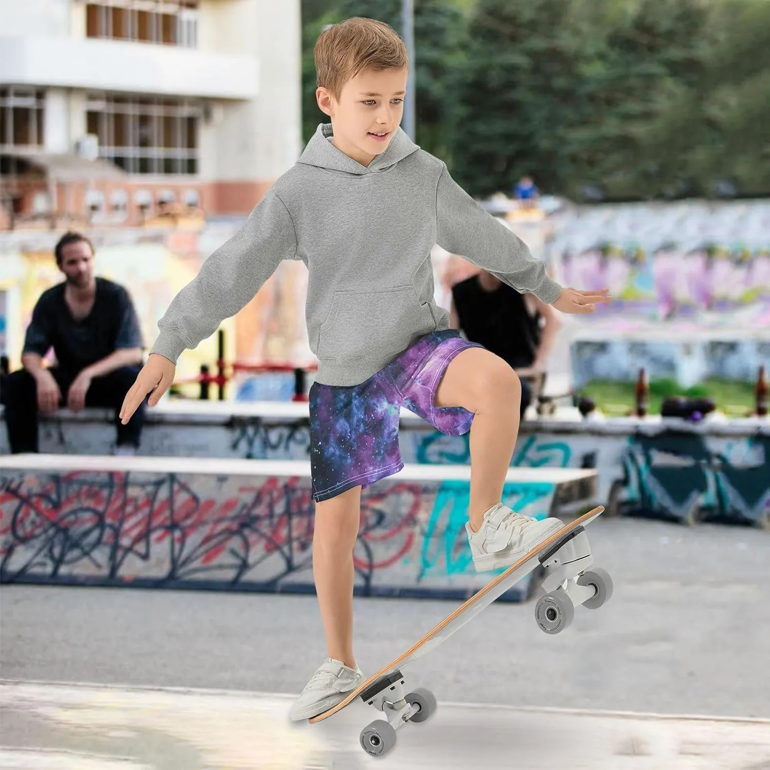 Boys Athletic Shorts Size 7-15 Boys' Casual Shorts with Pockets Elastic Waist Summer Kids Bottom for Sports Homewear