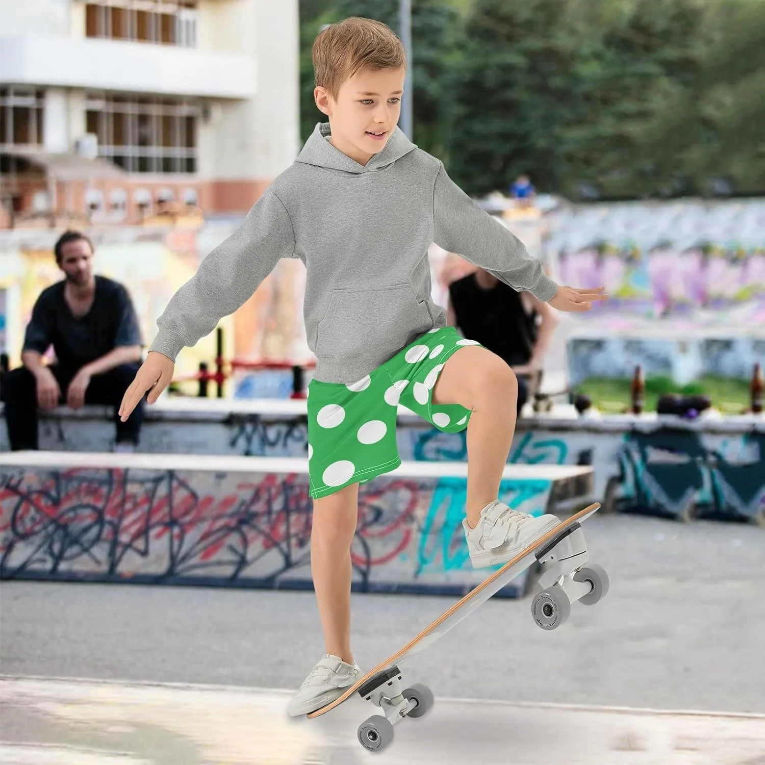 Boys Athletic Shorts Size 7-15 Boys' Casual Shorts with Pockets Elastic Waist Summer Kids Bottom for Sports Homewear