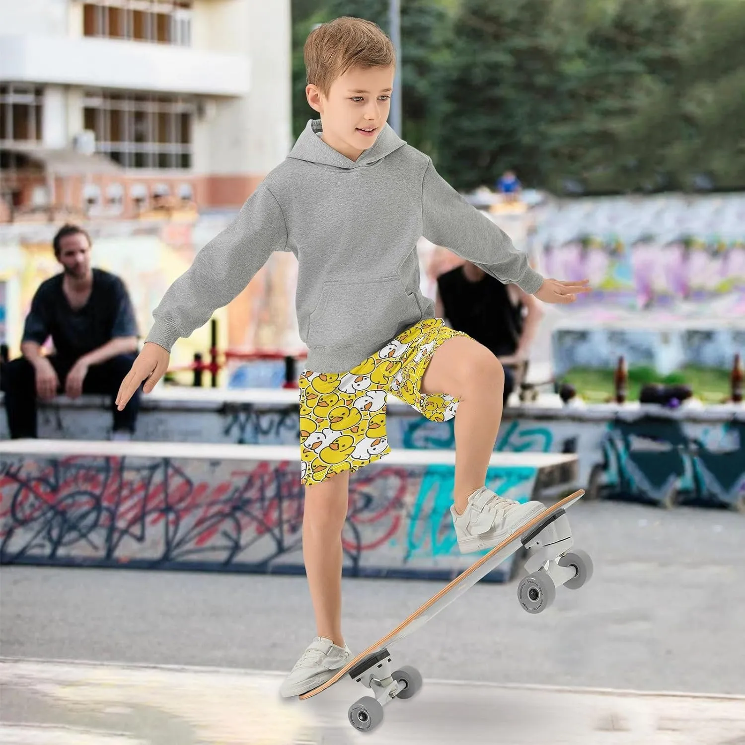 Boys Athletic Shorts Size 7-15 Boys' Casual Shorts with Pockets Elastic Waist Summer Kids Bottom for Sports Homewear
