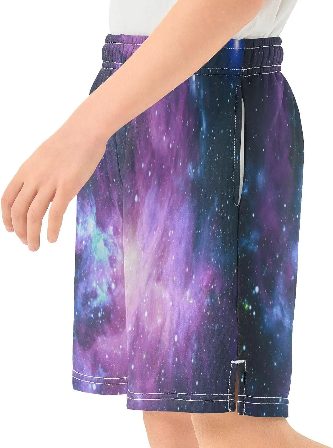 Boys Athletic Shorts Size 7-15 Boys' Casual Shorts with Pockets Elastic Waist Summer Kids Bottom for Sports Homewear