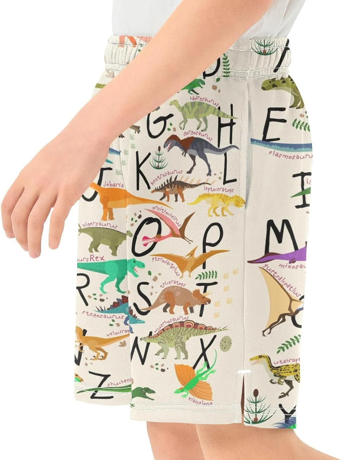 Boys Athletic Shorts Size 7-15 Boys' Casual Shorts with Pockets Elastic Waist Summer Kids Bottom for Sports Homewear