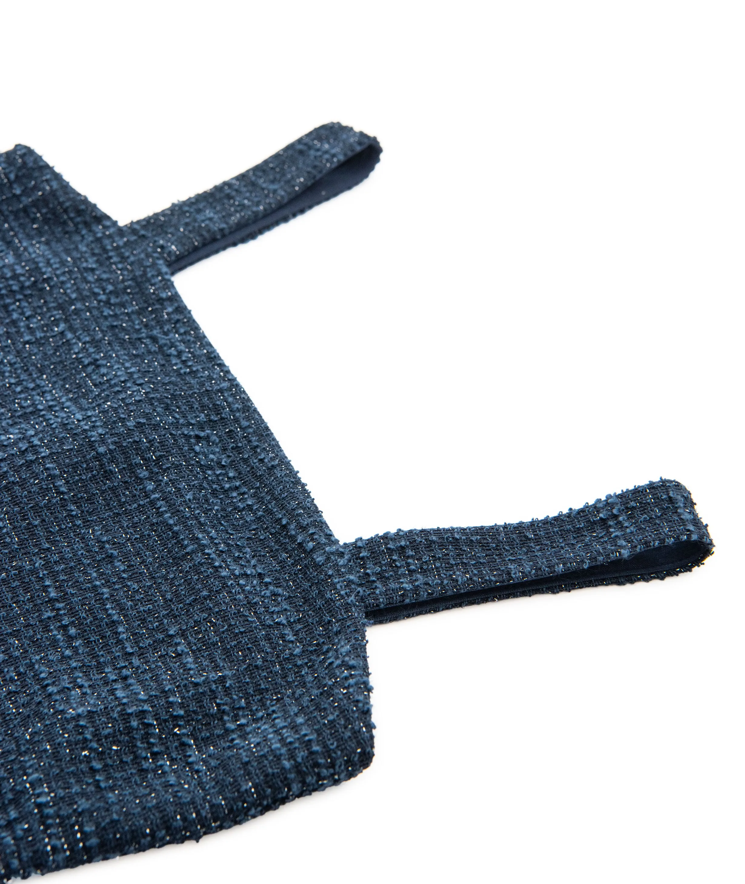 By Debra Girls Navy Boucle Straight Strap Dress