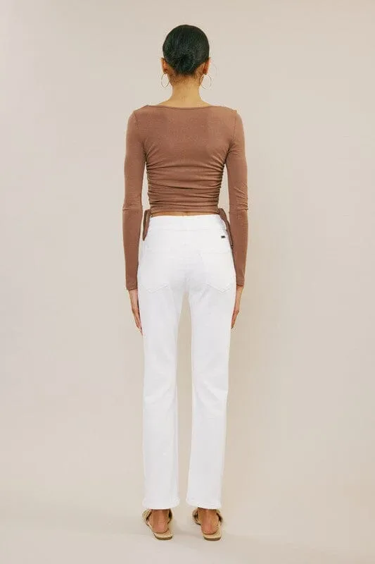 HIGH RISE SLIM STRAIGHT-KC5217WT