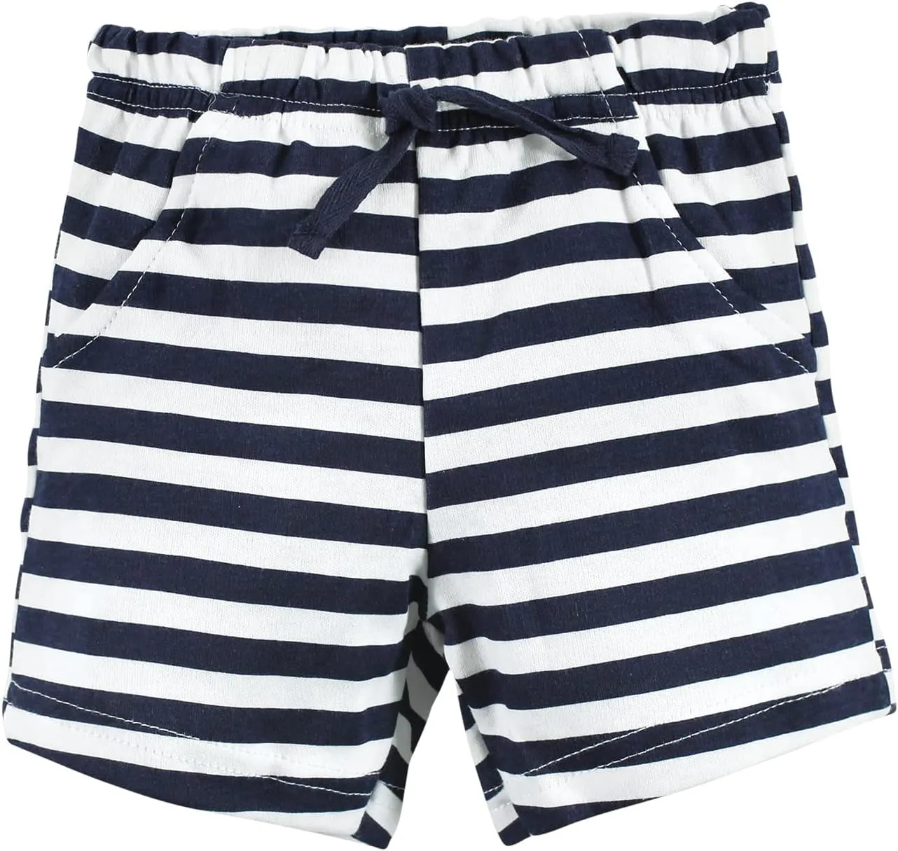 Hudson Baby Unisex Baby Cotton Bodysuit, Shorts and Shoe Set