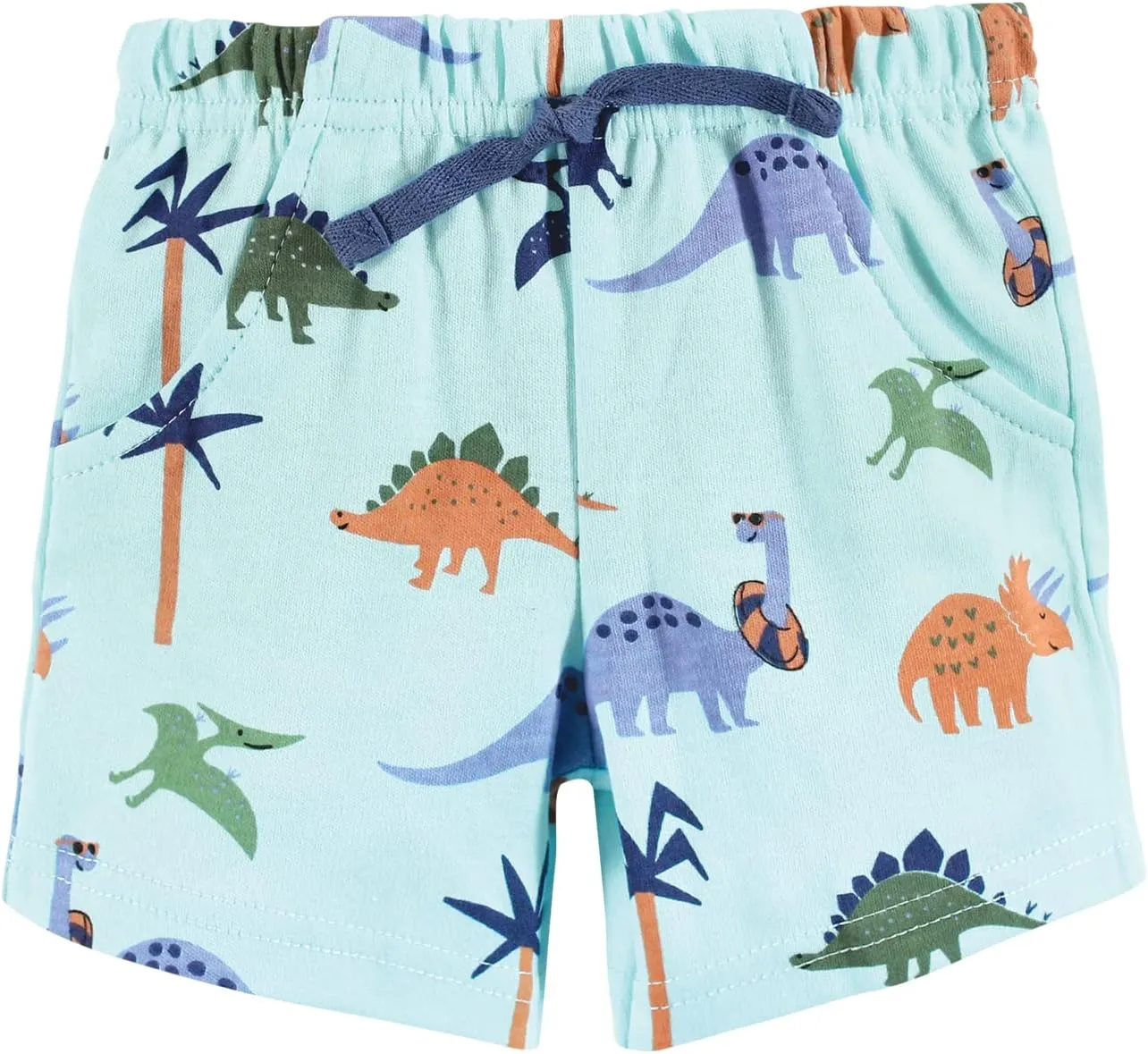 Hudson Baby Unisex Baby Cotton Bodysuit, Shorts and Shoe Set