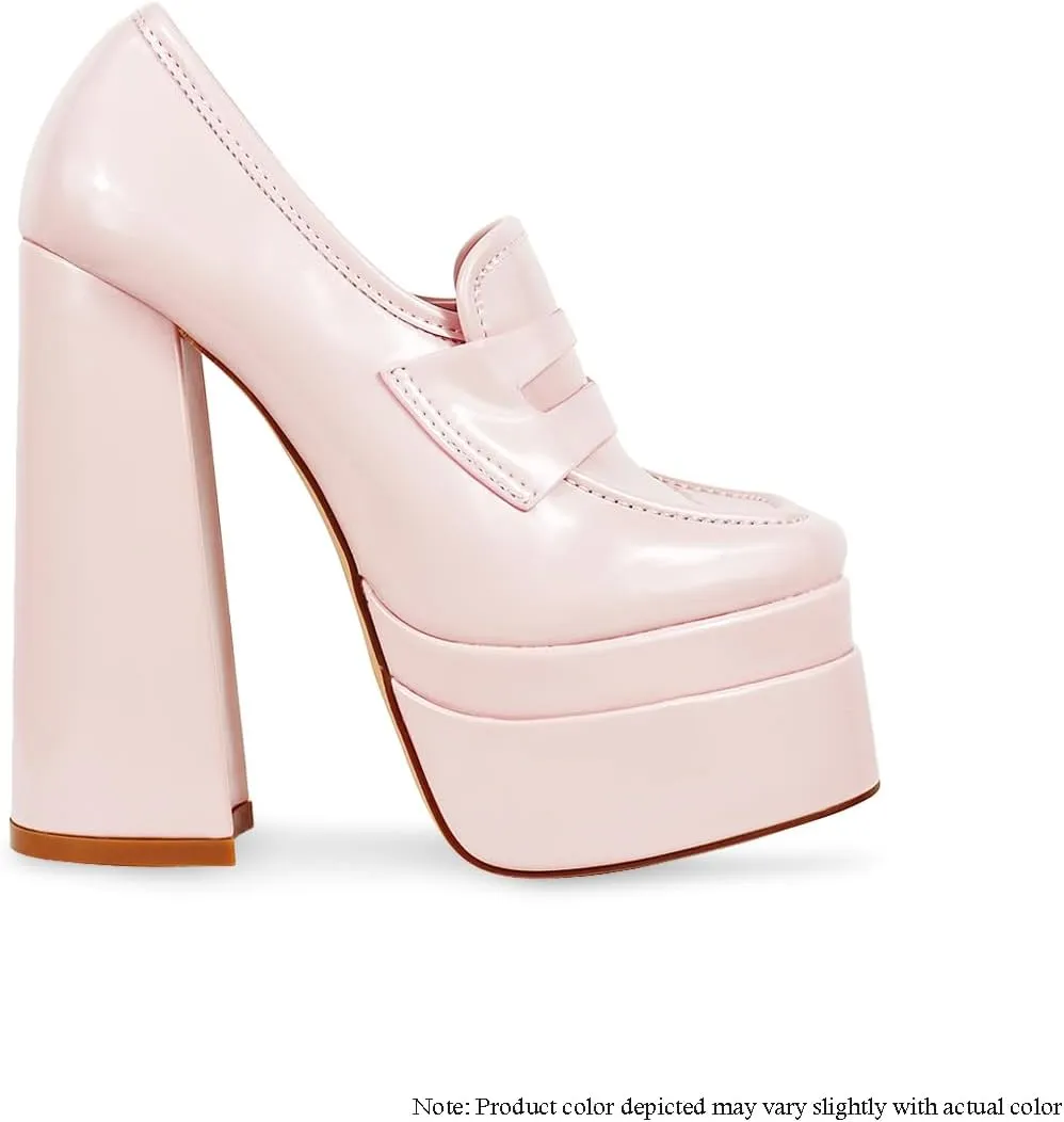 Liliana Polyurethane Double Platform Loafer Heel, ARI-12