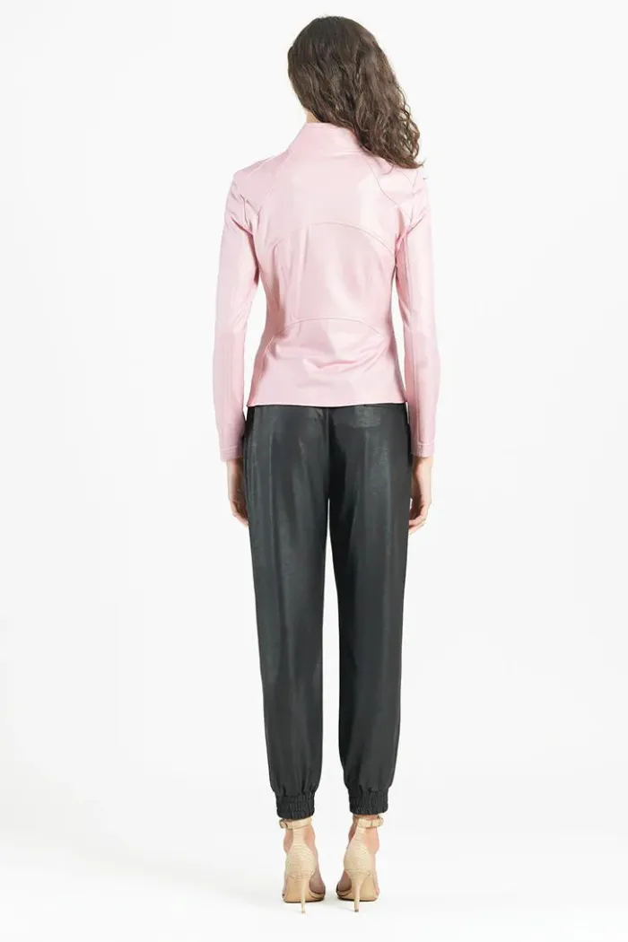 Liquid Leather Signature Jacket - Pink