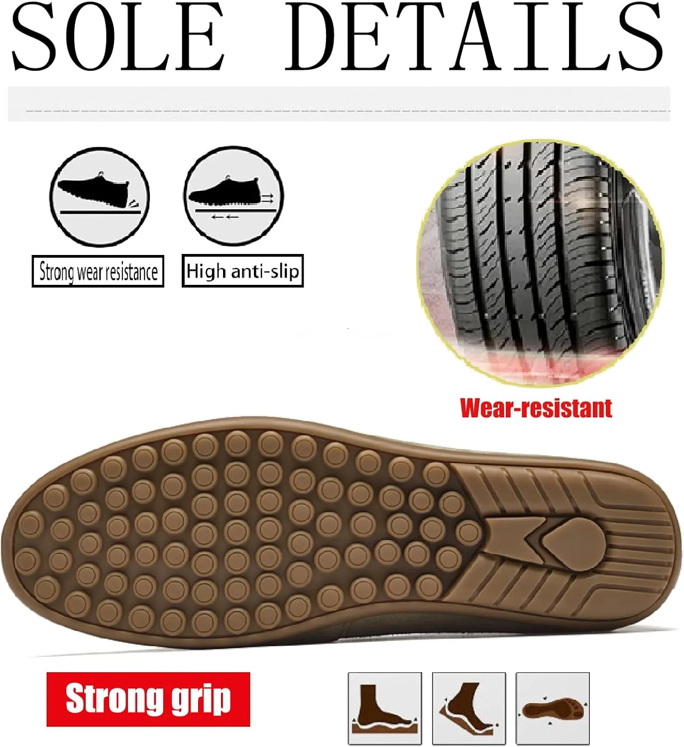 Men's Suede Chain Decor Penny Loafers Casual Comfort Slip On Non-Slip Soft Flat Moccasins Lightweight Business Dress Walking Driving Shoes