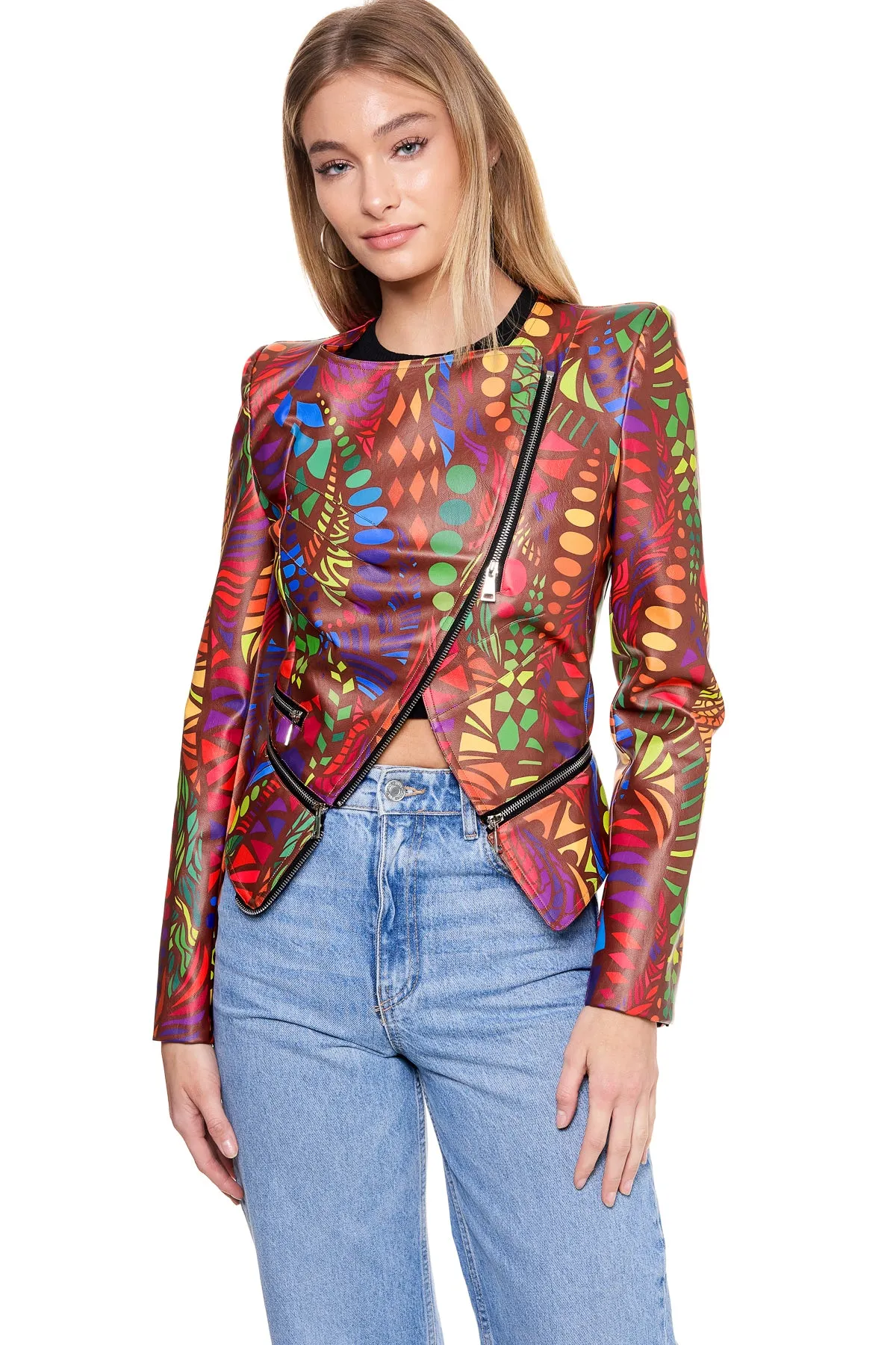 Mosaic Power Moto Jacket