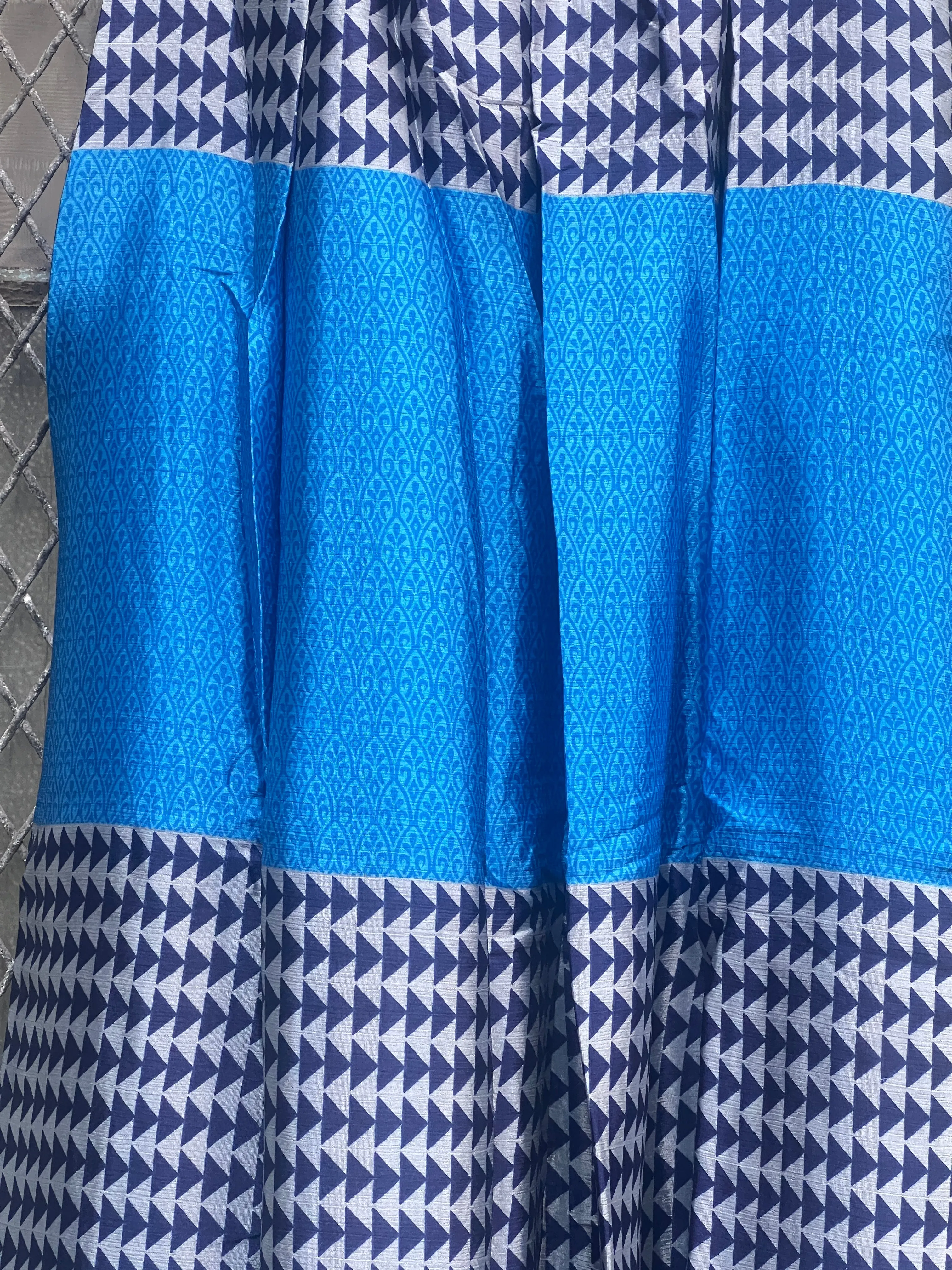 Vintage Silk Pleated Top Skirt - B